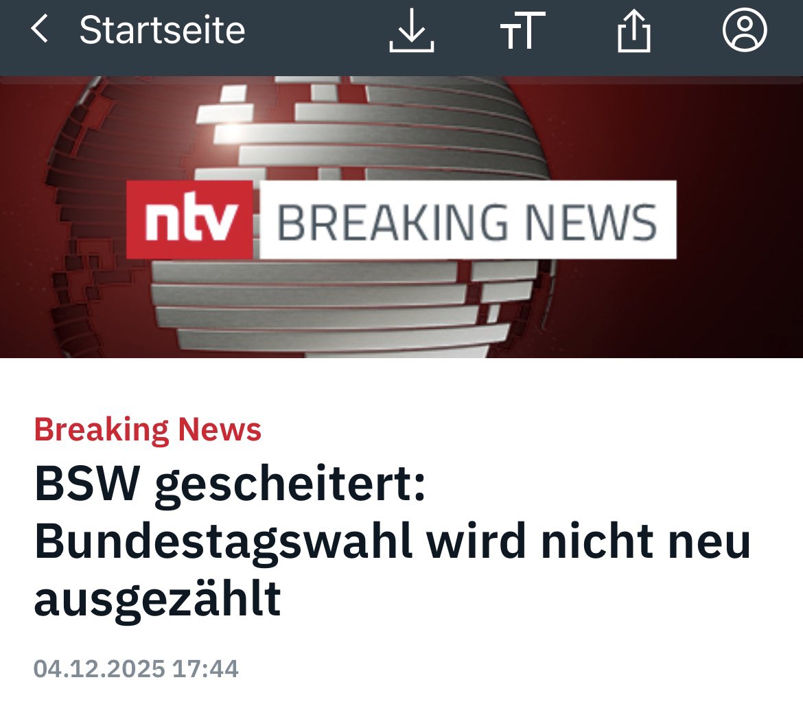 Das ist so nicht richtig. Der Wahlprüfungsausschuss des Bundestags, in dem SPD &amp; Union dominieren, hat die Neuauszählung erst verschleppt &amp; nun (vorerst) verhindert.

Nun geht es nach Karlsruhe, vor das Bundesverfassungsgericht. Dort sitzt mit Stephan Harbarth an der Spitze ein