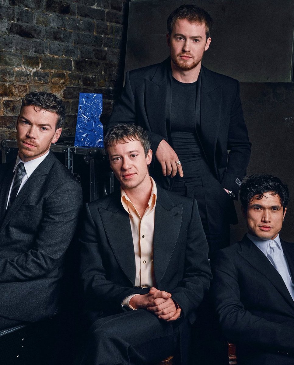 🔴 Joseph Quinn, Will Poulter, Charles Melton and Kit Connor photographed by Sane Seven at the 2025 BIFA Awards