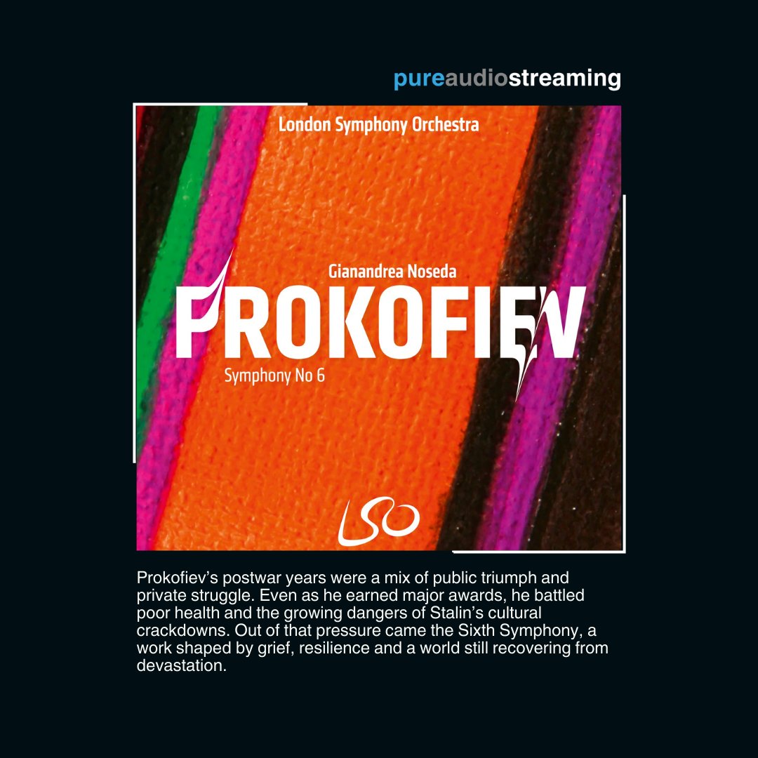 pureaudiostream's tweet photo. Prokofiev: Symphony No. 6 is here in full immersive sound on Pure Audio Streaming. @NosedaG and the @londonsymphony deliver a performance that captures its somber beauty, tension and struggle. Stream it now: https://t.co/nwwxOUqolr
#pureaudiostreaming #immersiveaudio #hires https://t.co/5EKFDoOFh3