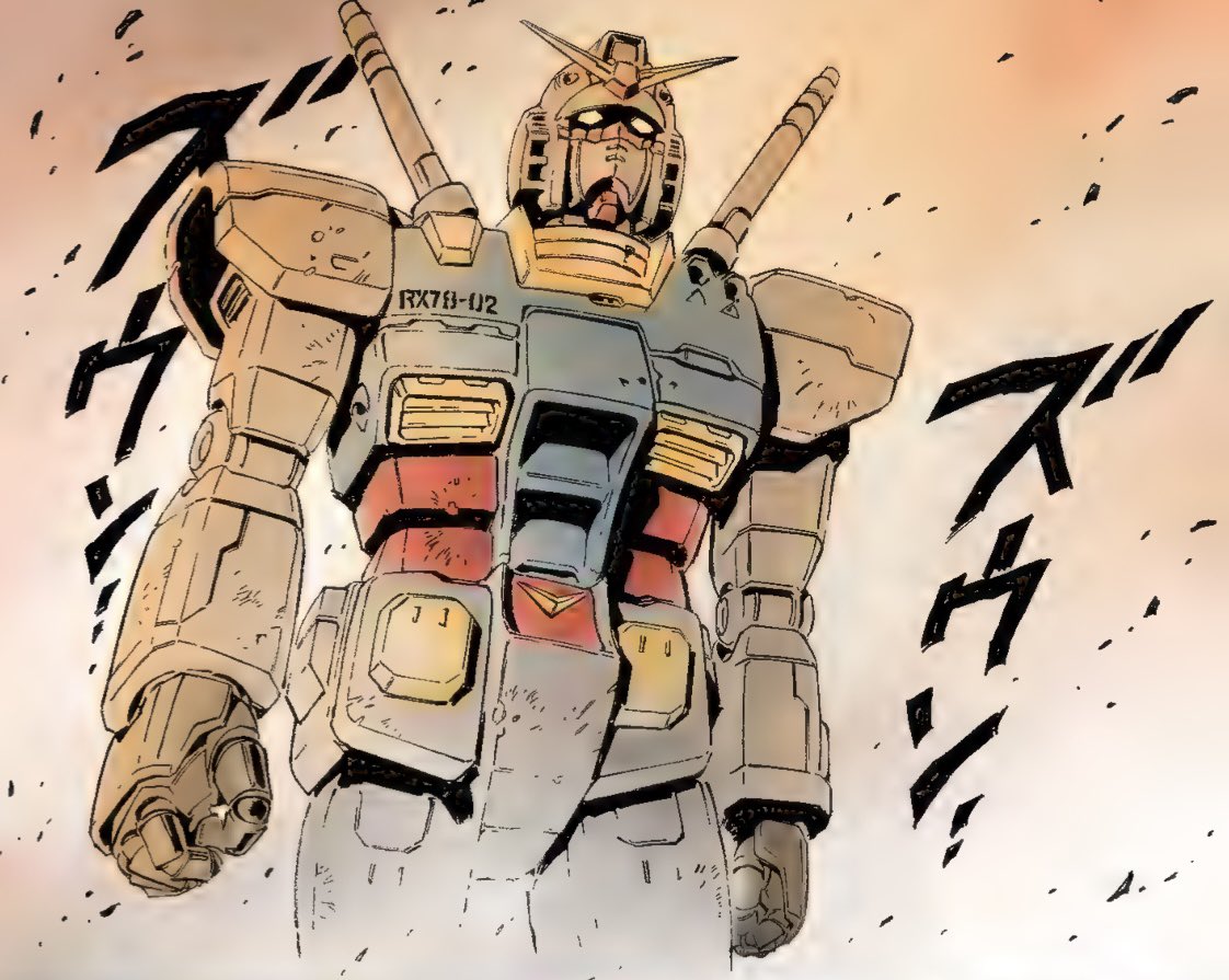 Just_Ang3lo's tweet image. Currently reading the Mobile Suit Gundam The Origin Manga series and the art and color used is so vivid and beautiful. It honestly feels like watching 0079 again with a twist.
