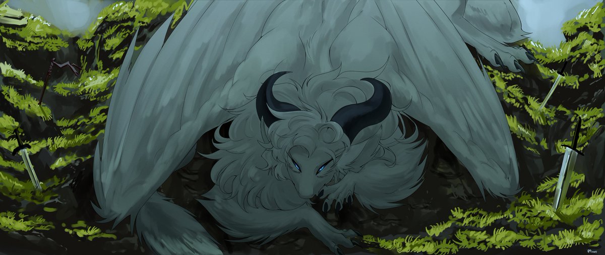 The battle field always end moments before the fight advances, although any knight were able to escape completely unharmed, this dragon don't really seeks to be bothered or fight anyone.