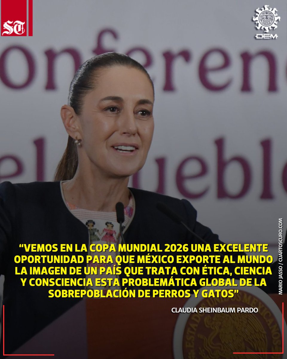 🇲🇽🐾 Durante la mañanera, la presidenta <a href="/Claudiashein/">Claudia Sheinbaum Pardo</a> reconoció la iniciativa mexiquense “La mejor jugada es adoptar”, aplicada en el estadio Nemesio Diez, donde se promueve la adopción de perros y gatos durante los partidos ⚽🐶🐱

La nota 👇
acortar.link/Q6wlm1