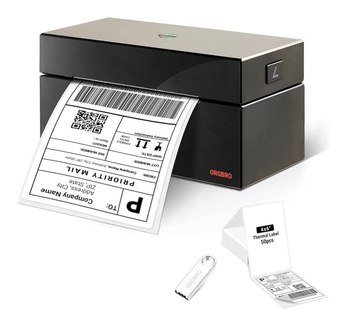 $19.xx Shipping Label Printer, 4x6 Thermal Label Printer for Small