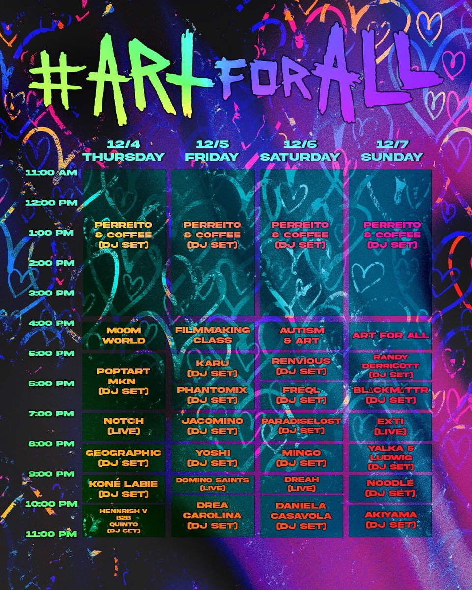 Art Basel, we are m00ming you for the next 4 days.

20+ musical acts
Full art gallery exhibitions 
Free food and drinks 

We are the real Miami. 

Free admission: please bring a toy for our toy drive in collaboration with the city of Miami’s Department of Human Services.