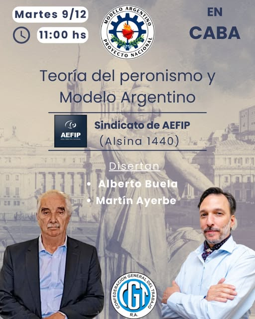 Martin_Ayerbe's tweet photo. Atención Buenos Aires, Capital‼️
Junto al maestro  Alberto Buela  este martes 9 de diciembre en la sede de  AEFIP, exponiendo sobre Teoría del peronismo y Modelo Argentino. 
Todos invitados a participar  y a sumarse a la reconstrucción del Movimiento Nacional 
@MLN_Argentina https://t.co/aMySuo4Rb6