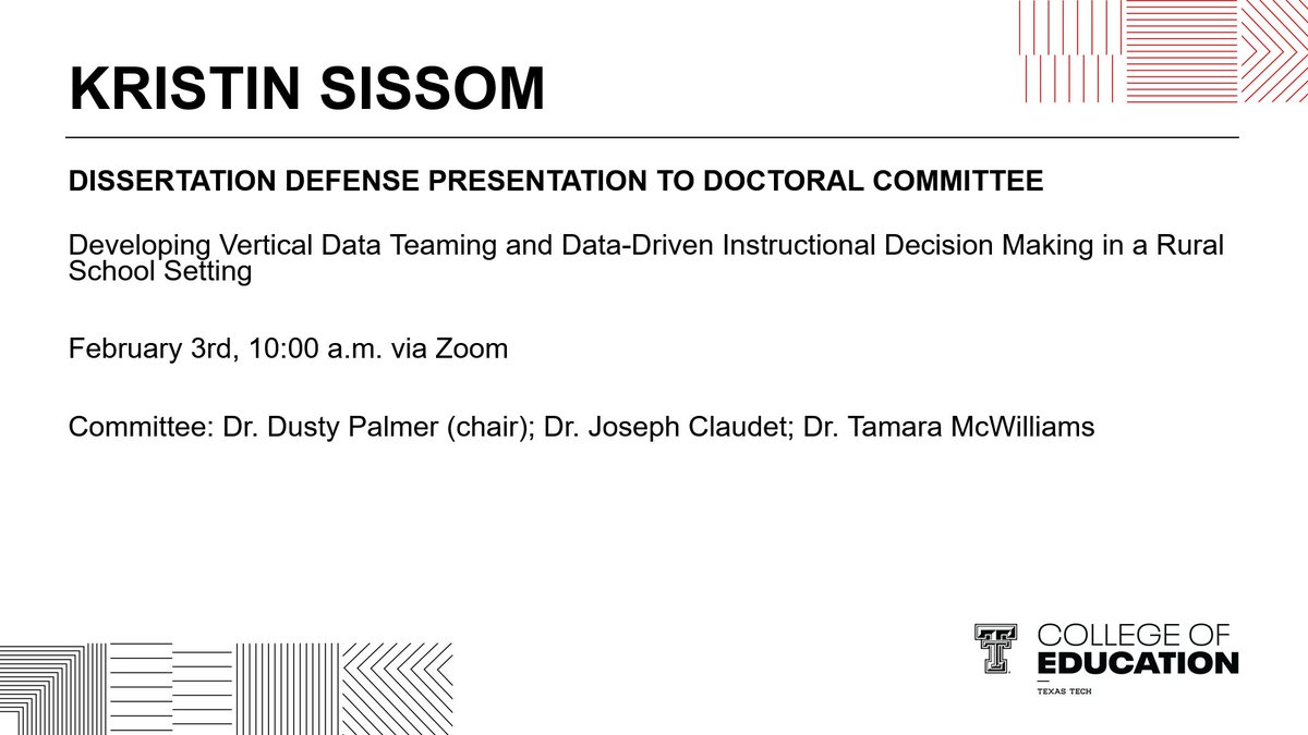 Texas Tech College of Education tweet media