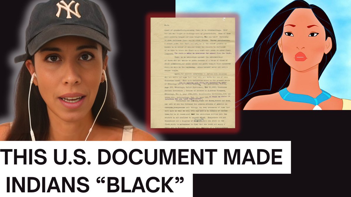 ImFindingLola's tweet photo. The Virginia Law That Reclassified Native Americans As 'Colored' https://t.co/O3eoR7RqIa via @YouTube https://t.co/IHILHgA5In
