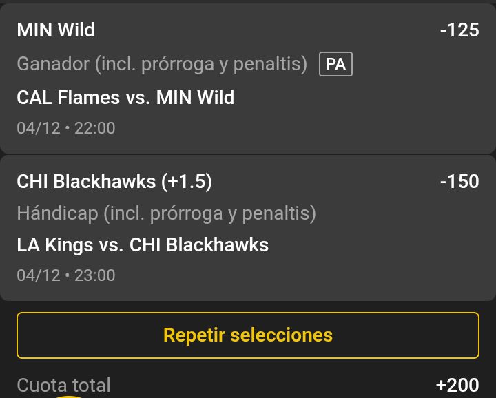 BetIcebreaker's tweet photo. #NHL Jueves 04/12/25

🚨 #LaJugadaDePoder 🚨

🏒 Wild ML -120 (Pick Jorge @ElShowDelaNHL)
🏒 Blackhawks PL (+1,5) -150 (Pick @BetIcebreaker) 

➡️ Dupleta cuota +200

Apoyen con like y compartir, mi gente!

Éxitos... https://t.co/vUG9SoXjIV