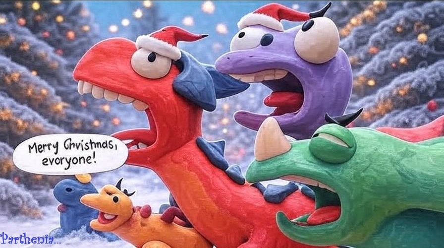 Day 3 - 12 Days of Clay 🎄🦖

The Clayno choir practicing Christmas carols for the first time this year:

*absolute prehistoric chaos ensues*

“JINGLE ROOOOAAAAARRR!!!” 🗣️🎶❄️

#12DaysofClay #ClaynoChristmas #ChristmasMeme #Claynosaurz

<a href="/Claynosaurz/">Claynosaurz</a>