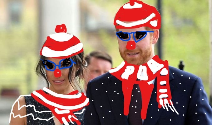 MeloEarth's tweet photo. It's December #princeharry #PrinceHarryOnColbert #princeharrytheroyalpariah #princejester #AseverbyMeghan #meghanmarkle #montecitoroyals 🤡 https://t.co/u1kmQ4o4n0