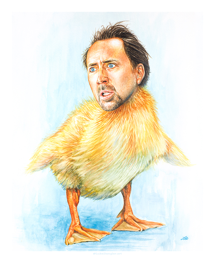 Can confirm - my Chickolas Cage painting also looks great in black &amp; white.