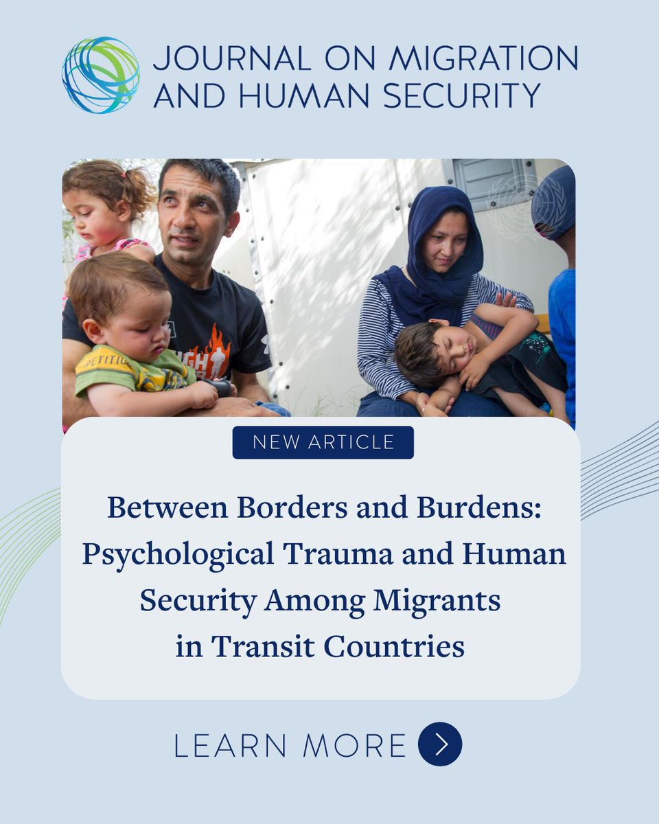 Journal on Migration & Human Security (JMHS) tweet media