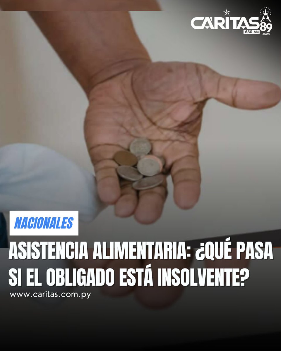 680CARITAS's tweet image. #LaOtraCampana
La jueza Pili Rodríguez recordó que la obligación alimentaria no puede eludirse, aunque el padre o la madre diga estar sin trabajo. Si el obligado no cumple, parientes cercanos o el Estado pueden intervenir para garantizar los derechos del niño.

Además, el…