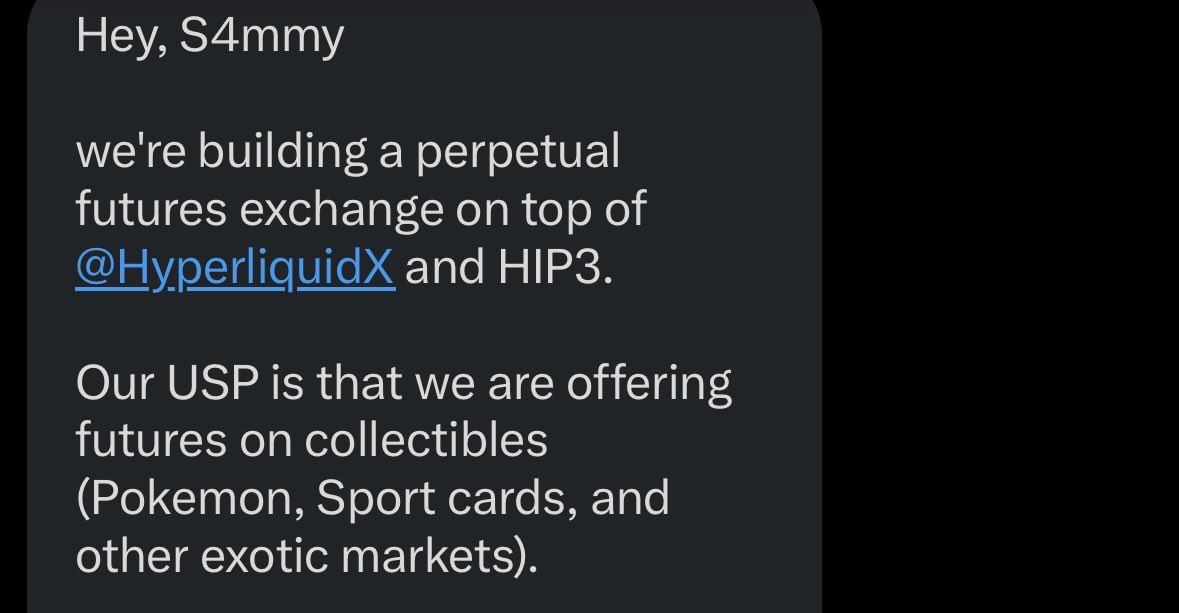 0xSammy's tweet image. Do you think the anti crypto hobby bros will enjoy this?

Hyperliquid