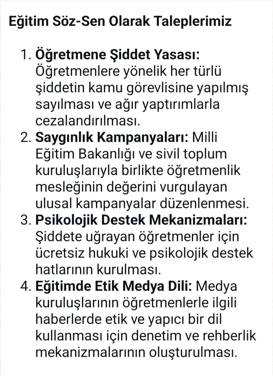 Nihat AYDIN Eğitim Söz-Sen Gen.Bşk. tweet media