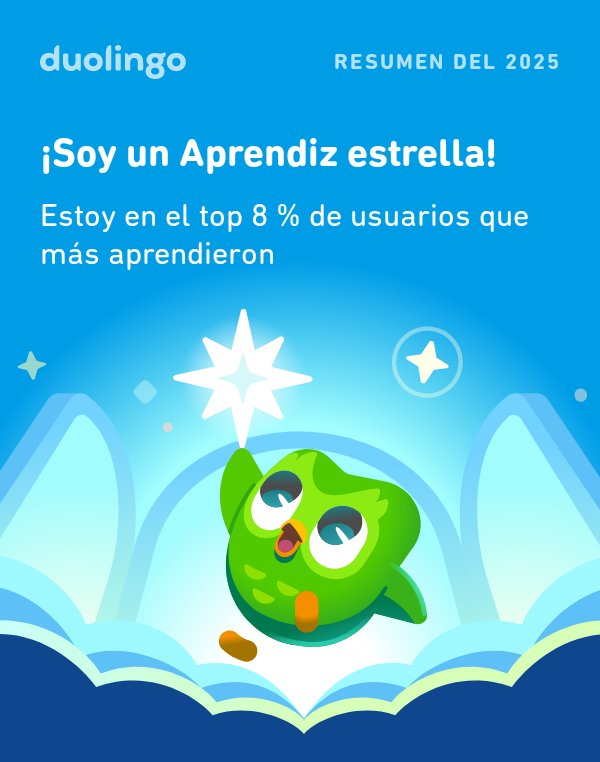 AcostaXander's tweet photo. ¡Miren cuánto aprendí en Duolingo este 2025! ¿Qué tal ustedes? #Duolingo365 https://t.co/8jsXrf54YP
