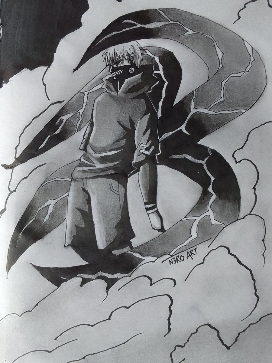 N3RO_Art's tweet photo. Ken Kaneki artwork https://t.co/ijmd9SMpYg