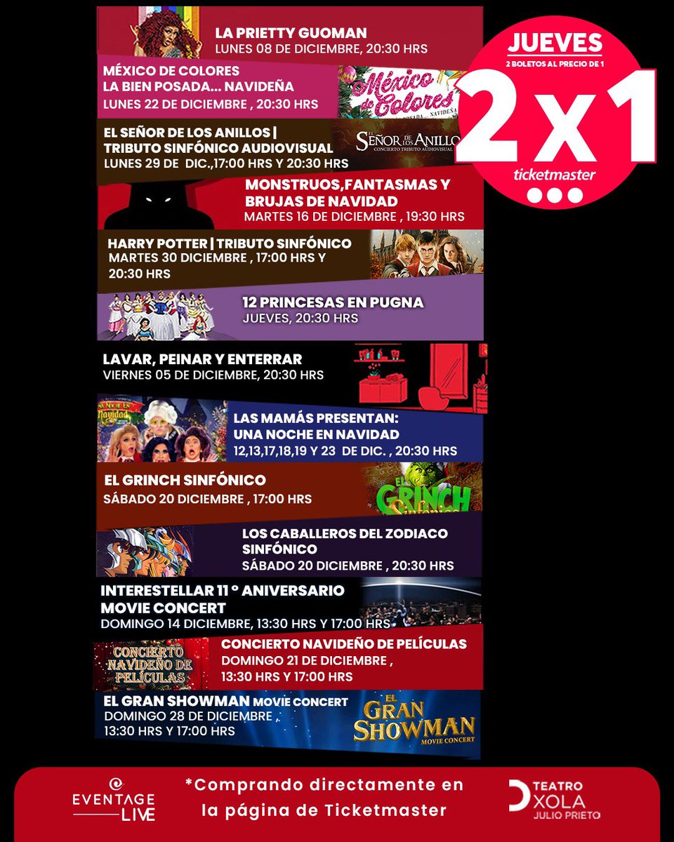 Con todo va diciembre en el <a href="/TeatroXola/">TEATRO XOLA</a>