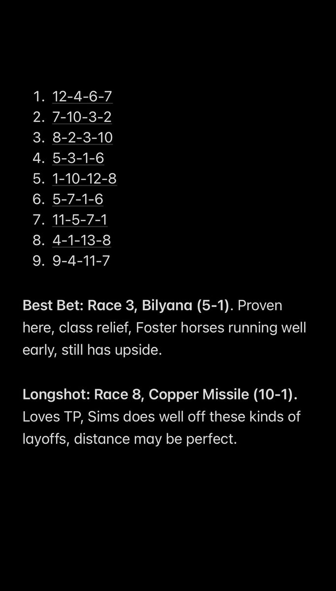 Day 2 <a href="/TurfwayPark/">Turfway Park Racing & Gaming</a>! Hoping to build on the nice late double yesterday. Good luck!