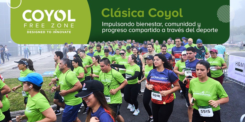 ¡La Clásica Coyol se ha celebrado durante doce años consecutivos en Coyol Free Zone!​

Esta carrera recreativa se ha convertido en un símbolo de trabajo en equipo y bienestar, reuniendo a más de 2,700 colaboradores de empresas dentro de Coyol Free Zone. Cada edición no solo