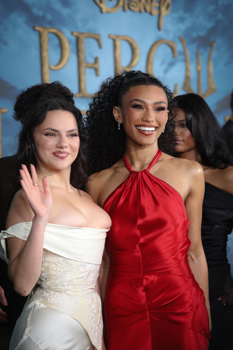 Dafne Keen And Dior Goodjohn at Percy Jackson premiere