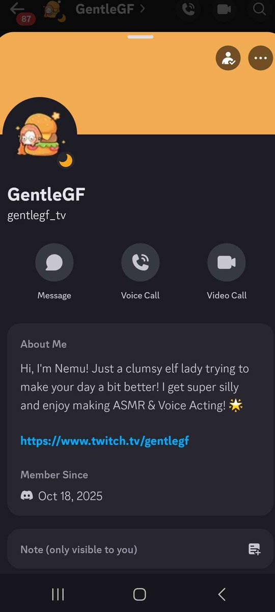 GentleGFASMR's tweet photo. It's been brought to my attention that someone is impersonating me on Discord. If this person reaches out, it is NOT me. My official Discord can be found in my panels on Twitch and on my website! 

Please report and stay safe! ⭐ https://t.co/58QbNQiH6w