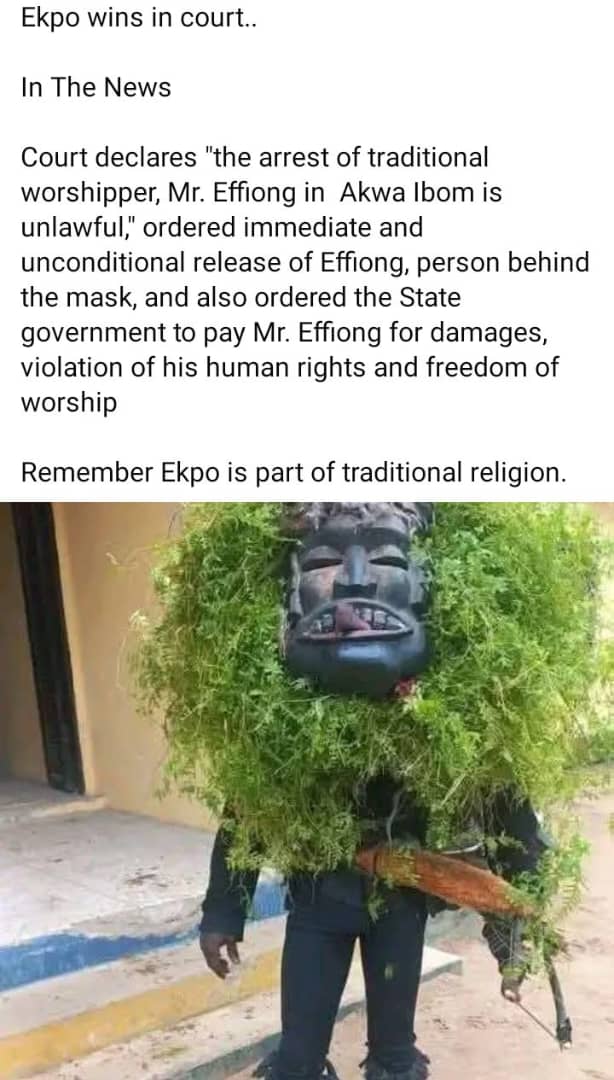 Value of masquerade to the Akwa Ibom state judicial system