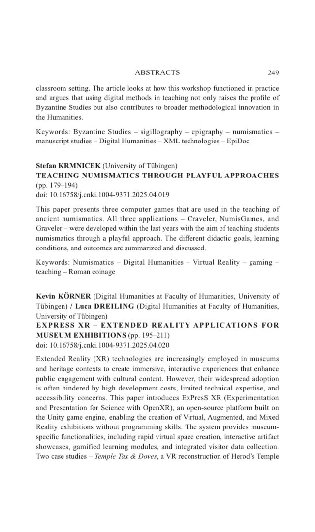 Sveneca's tweet image. #teaching #numismatics with #gamification: Read @krmnicek‘s paper in @IHAC_NENU‘s new JAC 40/2 (Teaching #Classics in the #digitalage) for free: academia.edu/145031190/JAC_…