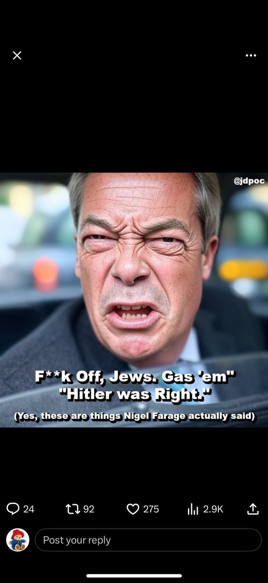 <a href="/Nigel_Farage/">Nigel Farage MP</a> The BBC stood firm in WWII when you would've appeased the Nazis. The BBC made massive efforts in aiding the war effort when you would've capitulated just so you could keep your wealth. Now the BBC won't bend to your lies or that of your paymasters in Washington and Moscow!!!