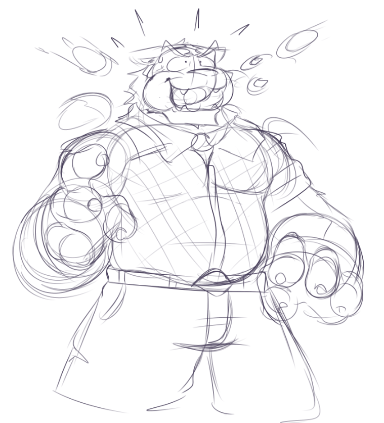 Wendell and Wulnut sketches, along with Oscar TAKING HUGE NUTTS