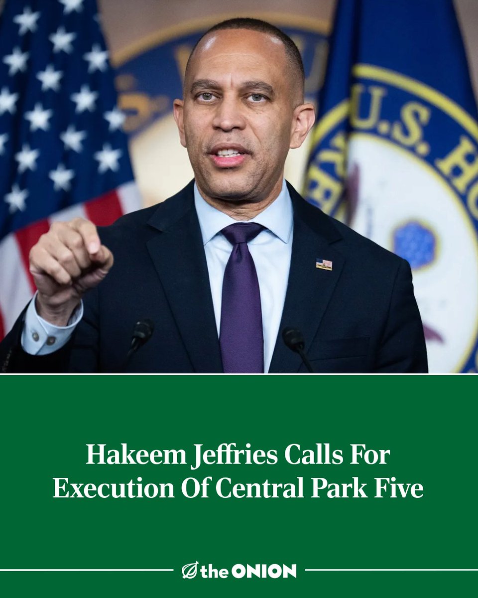 Hakeem Jeffries Calls For Execution Of Central Park Five