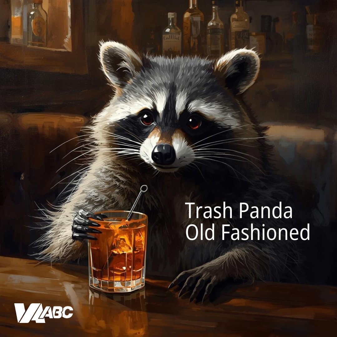 VirginiaABC's tweet photo. Following the sober ride home for our woodland friend, Virginia ABC employees discovered 3 delicious recipe recommendations!

The Trash Panda Old Fashioned features bourbon, brown sugar and smoky bitterness. https://t.co/uIJJ5MEkyd

#virginiaabc #trashpanda https://t.co/qWUBs5s0OR