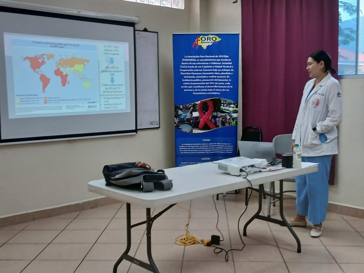 forosida's tweet photo. En el marco del Día Mundial de la Respuesta al VIH, la Asociación Foro Nacional de VIH/Sida, participó en una jornada educativa y de actualización dirigida al personal médico y de enfermería del IHSS regional norte, abarcando los diferentes niveles de atención de la zona. https://t.co/IfXNHmhHPo