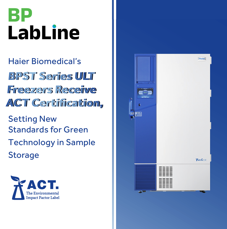BpLabline's tweet photo. 🔬 BP LabLine is proud to offer Haier Biomedical’s BPST Series #ULTFreezers—now awarded #ACTCertification for sustainable, energy-efficient sample storage.
Dual HC cooling, smart touchscreen, and up to 50% energy savings.
#GreenTechnology #FutureLab https://t.co/HxMjNiDq8T