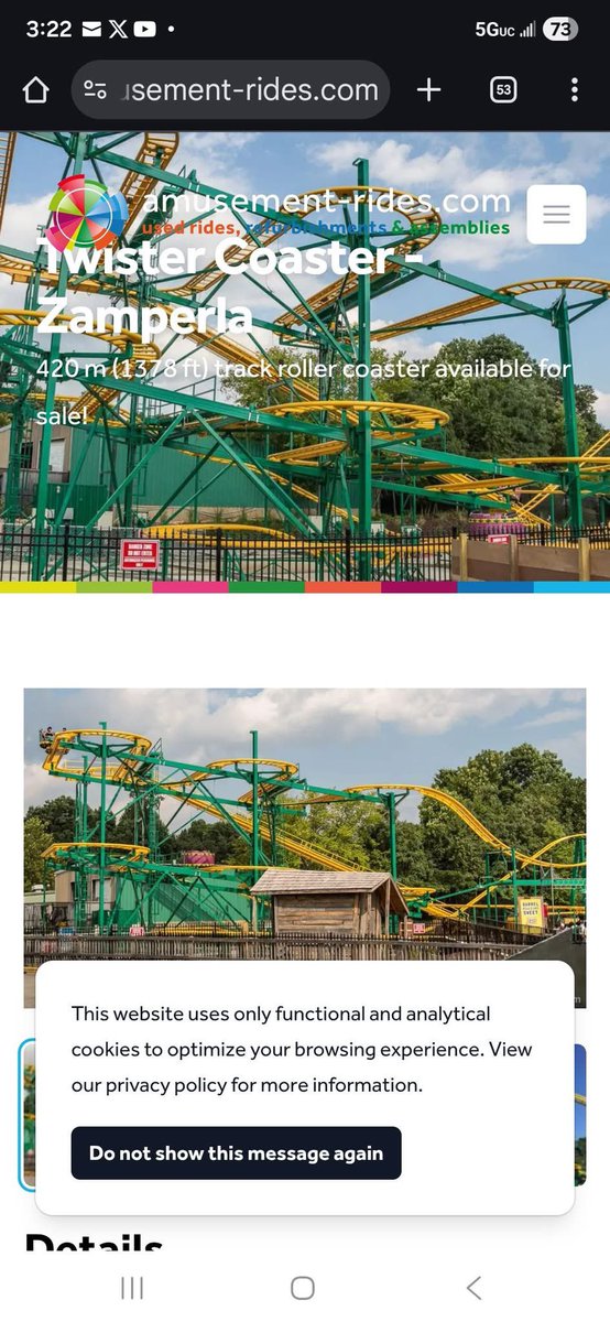 Well it looks like Ragin Cajun and Harley Quinn Spinsanity from Six Flags America will not be relocated to another park in the chain and instead is up for sale