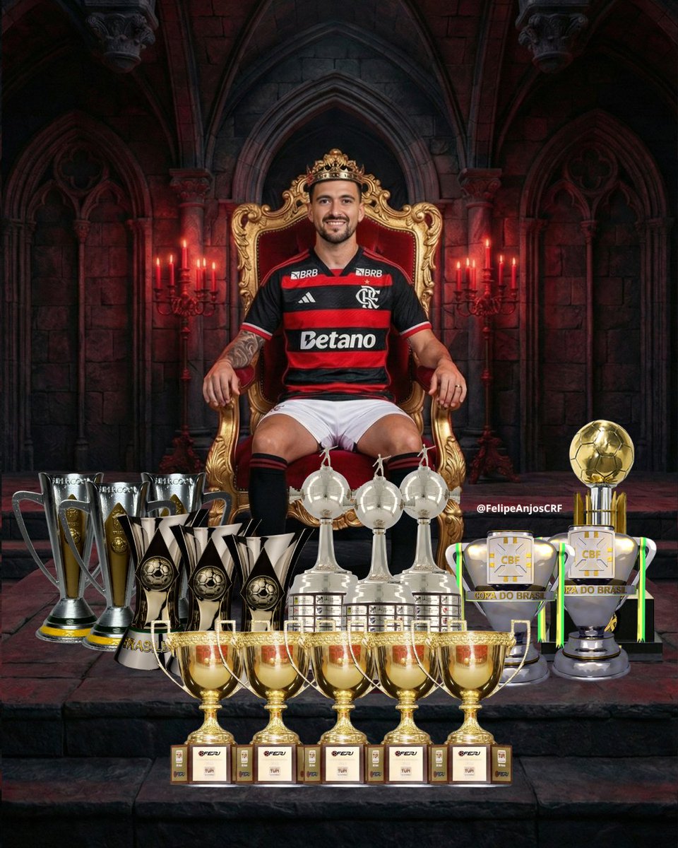 Giorgian Daniel de Arrascaeta Benedetti
2019 - 2025 (e contando)
3 Libertadores
3 Brasileiro
2 Copa do Brasil
3 Supercopa do Brasil
1 Recopa Sulamericana
5 Campeonatos Carioca