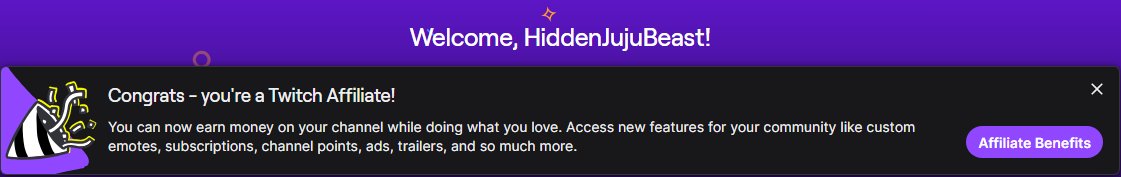 HiddenJuJuBeast's tweet image. Thanks everyone, we finally hit Affiliate! To celebrate this occasion, my next stream special affiliate appreciation stream! ♡

Also if World Record on Dusty Rusty Map is broken on my stream &amp;amp; held, I will be giving away MY VERY FIRST KNIFE GIVEAWAY FOR THE NEXT CHALLENGE!!!