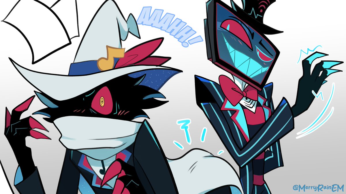 MerryRainEM's tweet photo. Y por eso no le pagan xD

Hahahaha, premio o castigo 📺🖤️🎼

OC: Noct
Ship: Vox x Noct

#Habinhotel #Hazbinhiteloc #HazbinHotelFanart #HazbinHotelVox #vox https://t.co/wk7L3csfqR