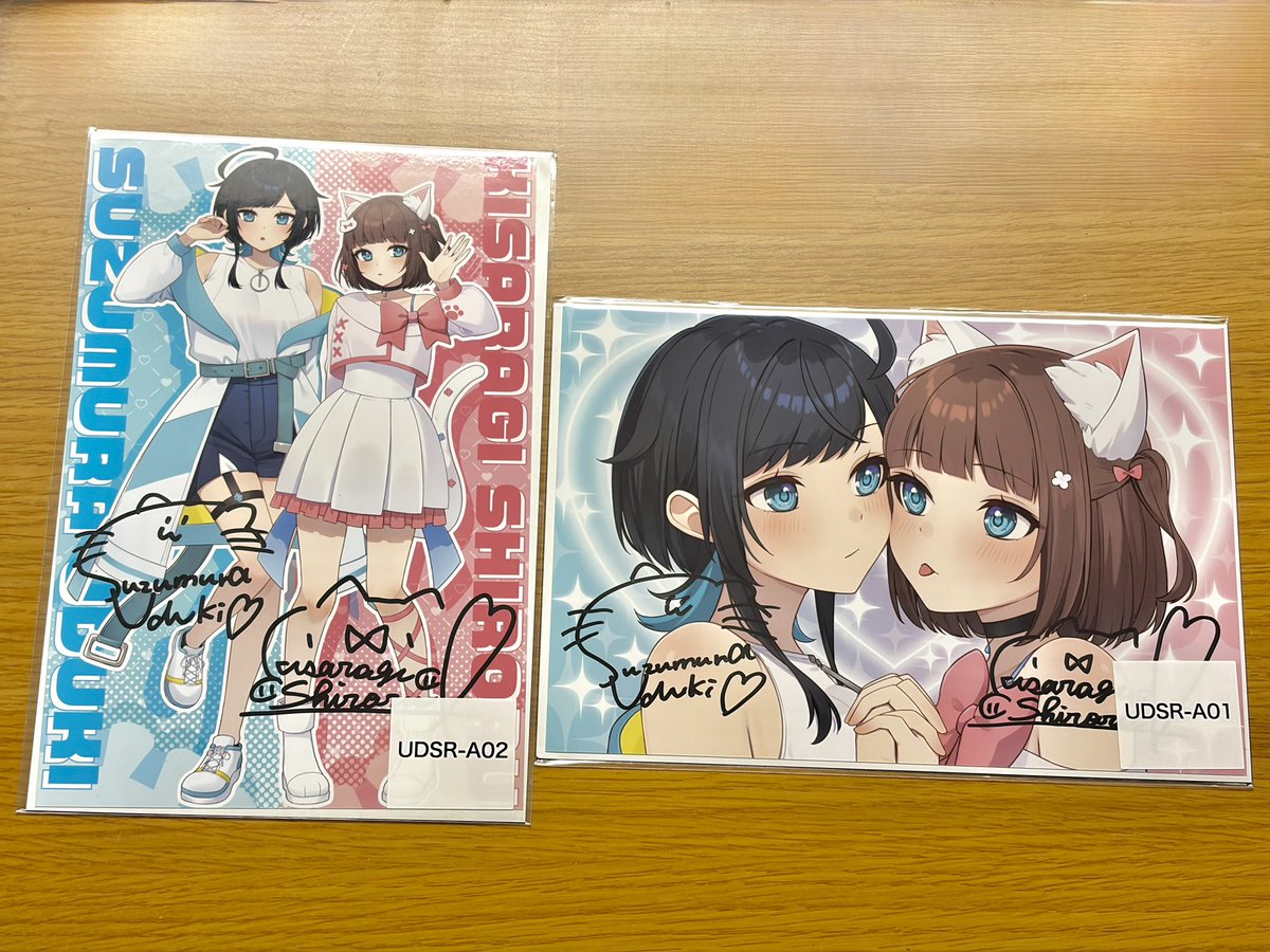 開封ー！！ どれもとてもかわいい！！✨ ブロマイドでっかい！サイン