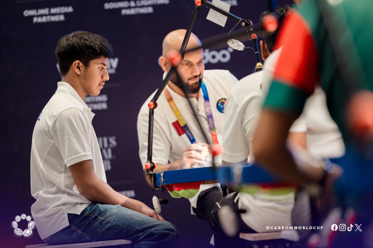 carromworldcup's tweet photo. 📸 Day 3 Afternoon Highlights brought the heat! 🔥 
Intense rallies, incredible precision, and non-stop action from the world’s best as the 7th Carrom World Cup 2025 continues to thrill! 🏆✨ 

📸 https://t.co/PSRCSKjW5S 
#CarromWorldCup #CWC2025 #Maldives https://t.co/napp5PSPBL