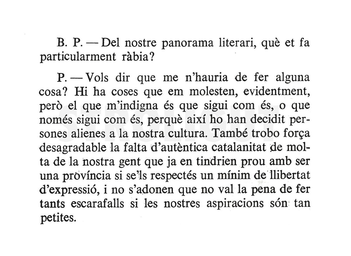 Gràcies, Pedrolo.