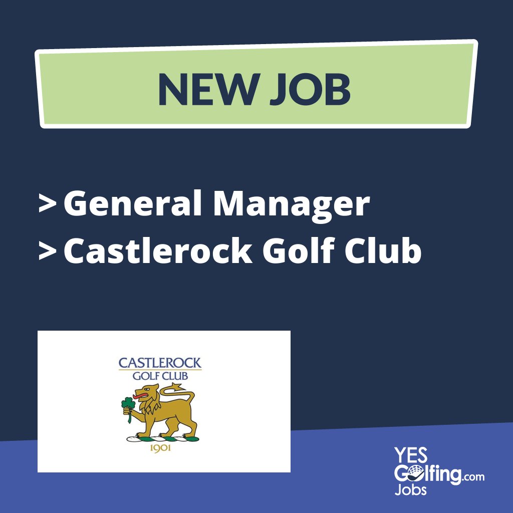 **NEW JOB**

>> General Manager
>> Castlerock Golf Club

More info here >> bit.ly/3KcTAhl

Find more live jobs >> bit.ly/JobsGolf

Sign up for the latest jobs >> bit.ly/GolfJobsSignUp