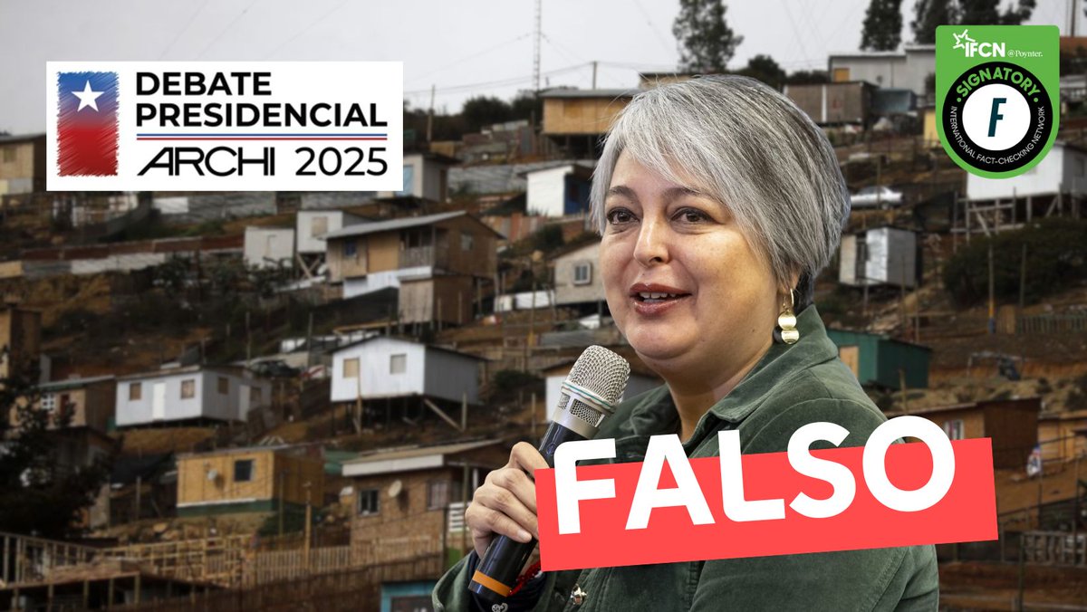 fastcheckcl's tweet image. 🔎 #FactChecking | En el debate ARCHI, Jeannette Jara aseguró que el 70% de las personas que viven en campamentos en Chile están en comités de vivienda. Sin embargo, esto es ❌#Falso

No te quedes solo con esta bajada 👇
fastcheck.cl/2025/12/04/la-…