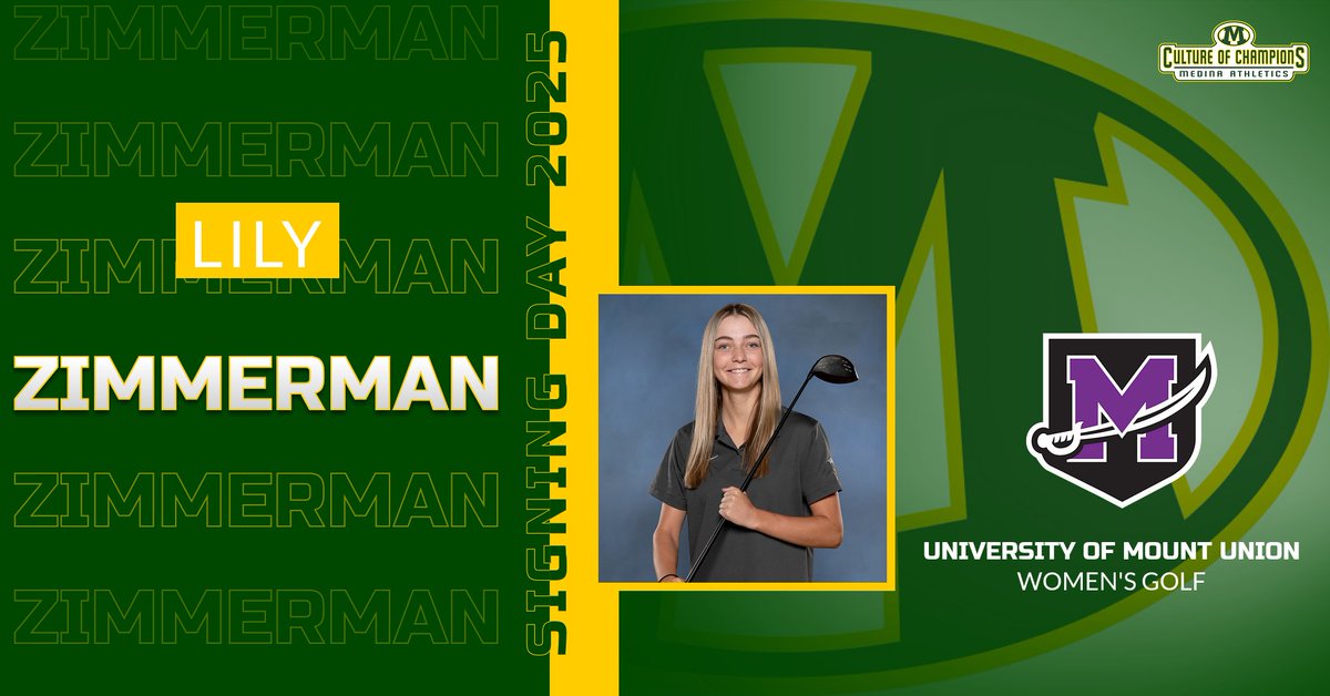 Our next Signing Day signee is Lily Zimmerman from our girls golf team who will be attending the University of Mount Union! Congratulations to Lily and her family! #CultureofChampions <a href="/UMUWomensGolf/">Mount Union Women’s Golf</a> <a href="/MCScomm1/">MCS Communications</a> <a href="/MedinaBoosters/">MedinaBoosters</a> <a href="/beesgirlsgolf/">Medina Girls Golf</a>