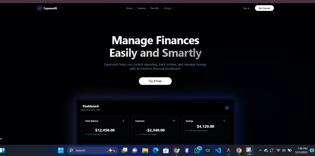 kings_clem53541's tweet image. Today I integrated AI into the AI powered web app expense tracker I have been working on recently. Thanks to @antigravity for its powerful IDE.

Consistency and the zeal to build powerful Apps that solves problem is what matters as a developer.

#fullstackdeveloper
#webdeveloper