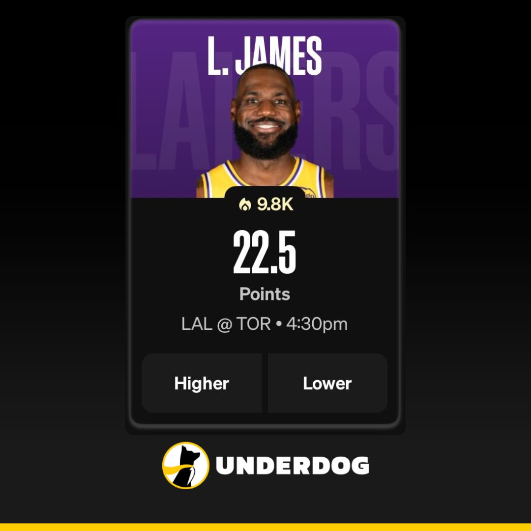 UnderdogNBA's tweet image. LeBron James career vs. Raptors (including playoffs):

27.7 PPG
7.8 APG
7.4 RPG
58-18 record

His best record vs. any team.