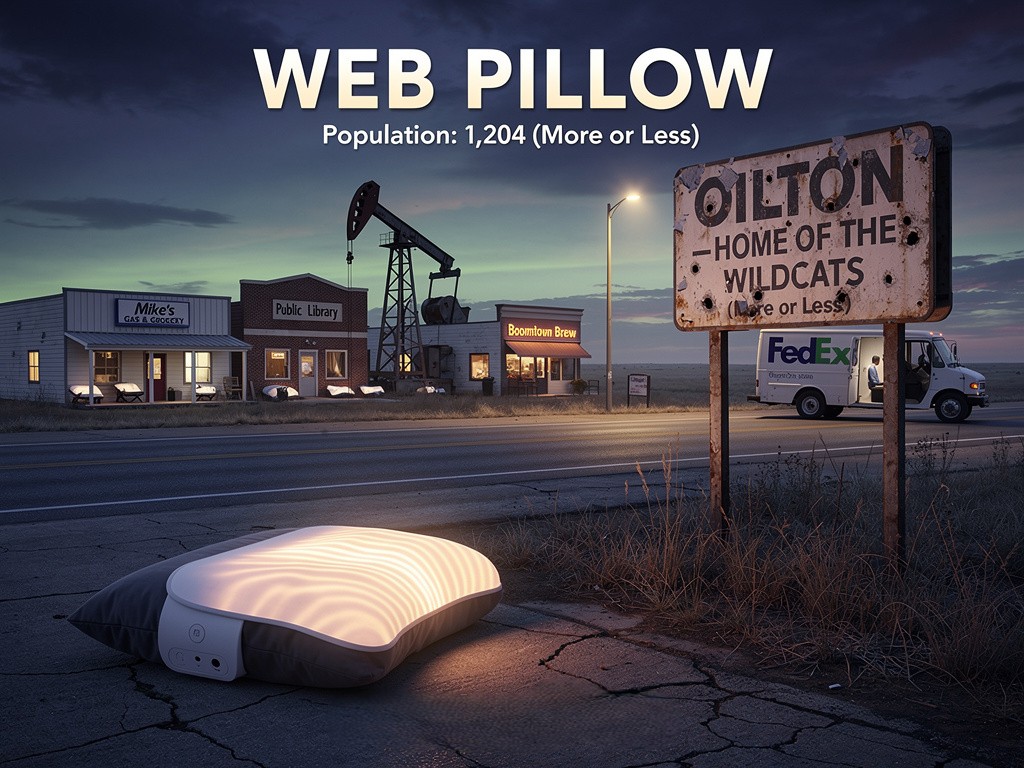 markHope25's tweet image. WEB PILLOW  
A Mark Hope Short Story  

PART I — The Town That Went Quiet  

Oilton, Oklahoma had always been two things: tired and overlooked.  
It sat on the prairie like an old dog on a hot porch—breathing, but only because it hadn’t yet remembered to die. The oil boom had…