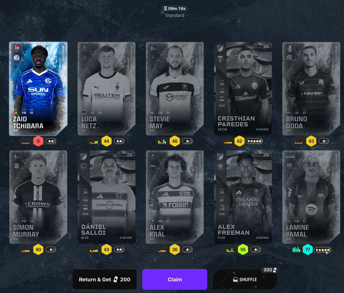 BulkaEU's tweet image. Win Yamal in Standard Craft ?
Done! With new Shuffle Clue!
Thanks @Sorare