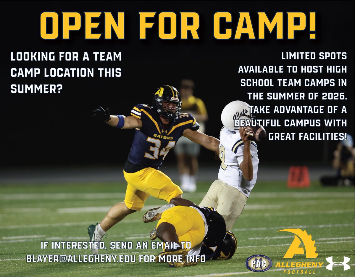 Allegheny Football tweet media