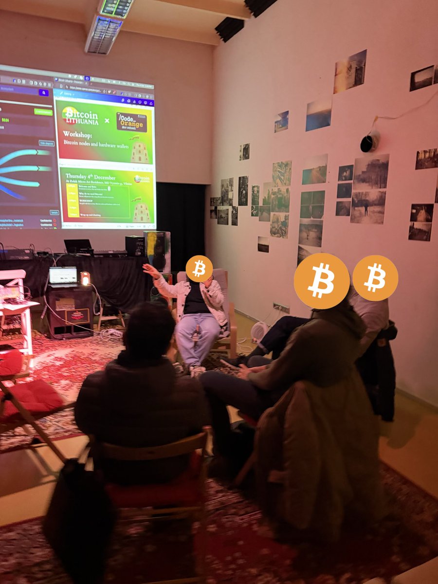 Bitcoin meetups in art galleries have an underground vibe.

It’s pure grassroots adoption, just like in the old days, when Lithuanian book runners defended freedom of speech during periods of government oppression.